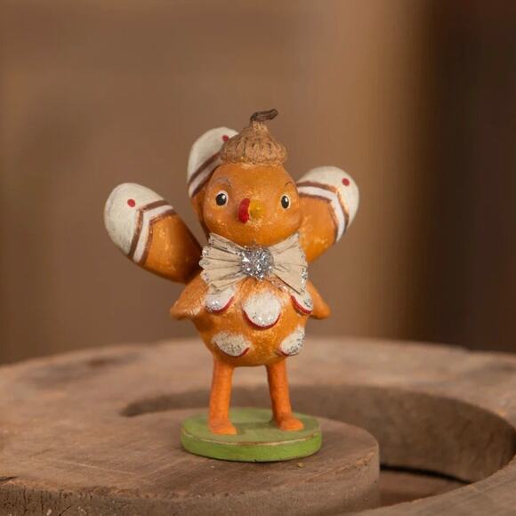 Bethany Lowe Happy Thanksgiving Turkey Mini Figurine NEW - Picture 1 of 8